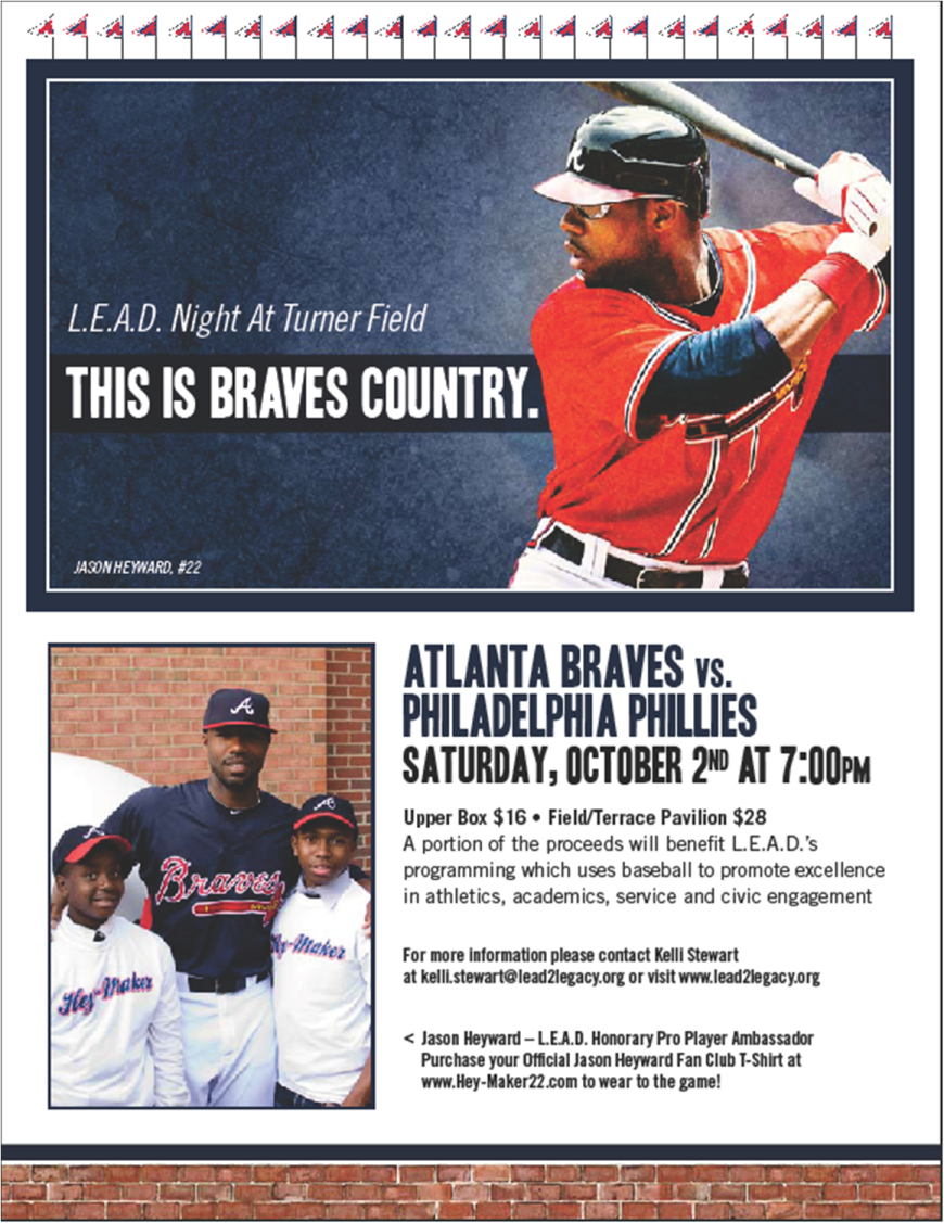L.E.A.D. Night at Turner Field #2: Phillies v Braves